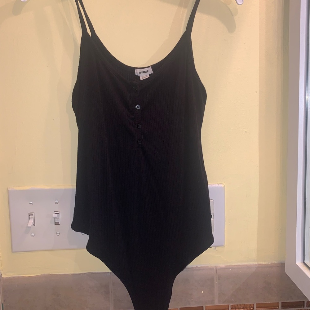 Black tank bodysuit